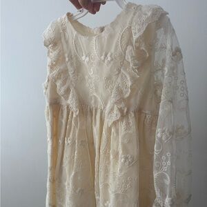 Zara Ivory Lace Dress